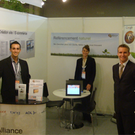 Septembre 2009 : Présence sur les premiers salons nationaux : E-Commerce Paris
