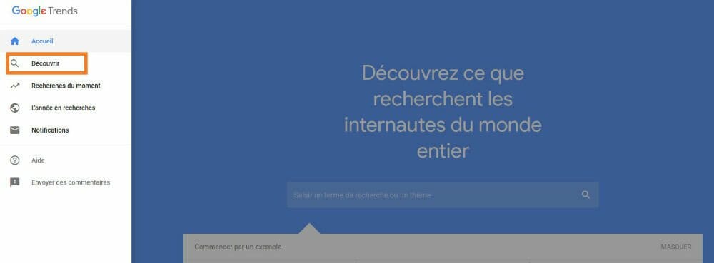 decouvrir google trends