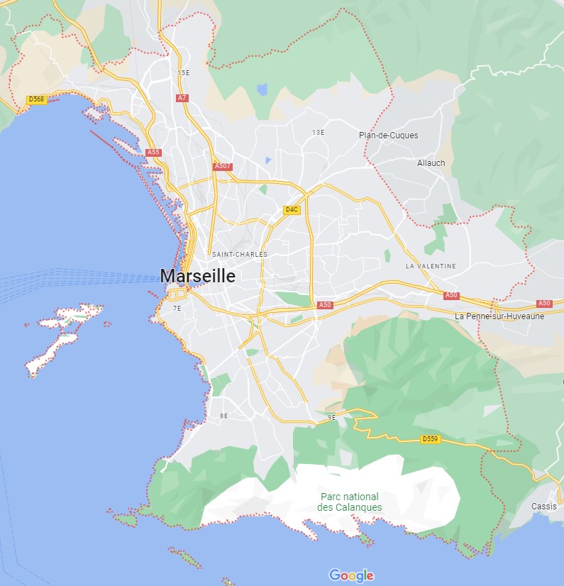 Carte Nice geolocalisation 