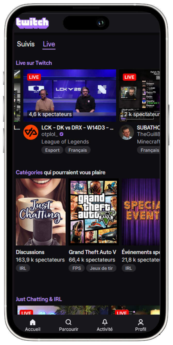 Twitch tel